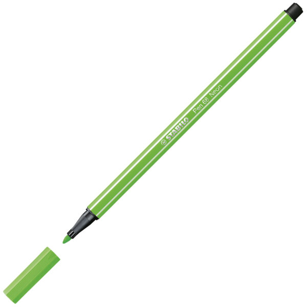STABILO Pen 68 - vert fluo - Carton de 10 pièces – Image 2