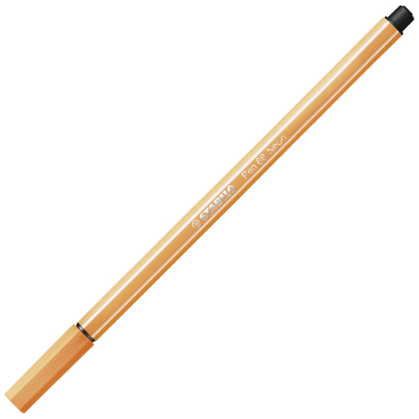 STABILO Pen 68 - orange fluo - Carton de 10 pièces