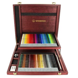Coffret bois x 60 STABILO CarbOthello