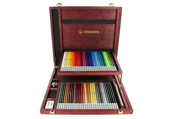Coffret bois x 60 STABILO CarbOthello