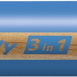 STABILO woody 3 in 1 - bleu - Carton de 5 pièces