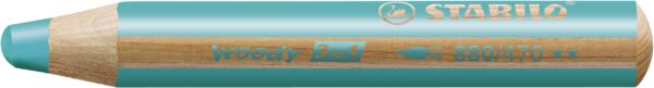 STABILO woody 3 in 1 - vert jade - Carton de 5 pièces