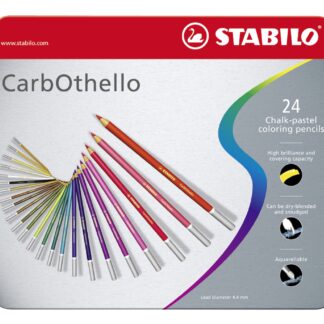 Boîte métal x 24 STABILO CarbOthello ARTY+ - Carton de 5 pièces
