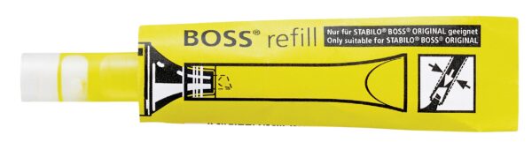 recharge STABILO BOSS ORIGINAL - jaune - Carton de 20 pièces