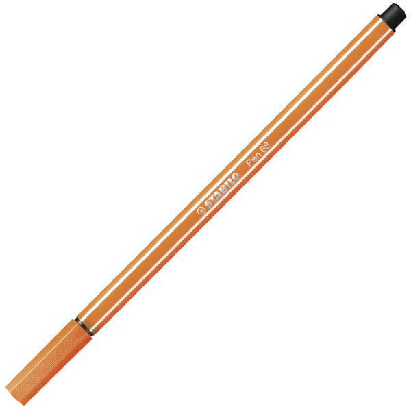 STABILO Pen 68 - orange foncé - Carton de 10 pièces