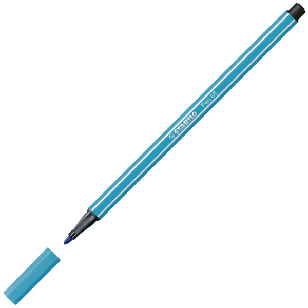 STABILO Pen 68 - bleu turquoise - Carton de 10 pièces – Image 2