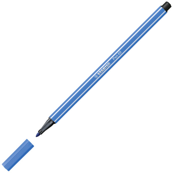 STABILO Pen 68 - bleu électrique - Carton de 10 pièces – Image 2
