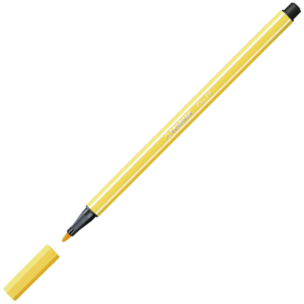 STABILO Pen 68 - jaune - Carton de 10 pièces – Image 2