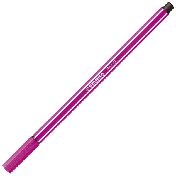 STABILO Pen 68 - rose foncé - Carton de 10 pièces