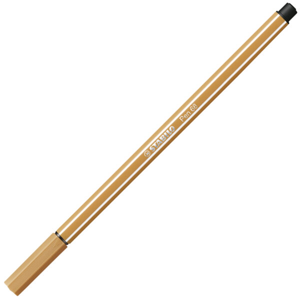 STABILO Pen 68 - marron clair - Carton de 10 pièces