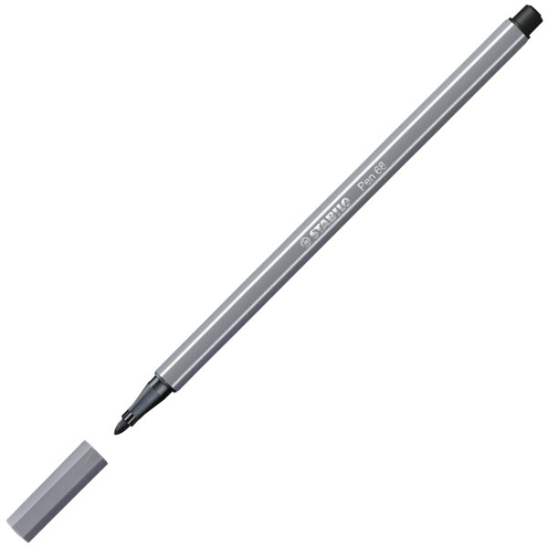 STABILO Pen 68 - gris foncé - Carton de 10 pièces – Image 2