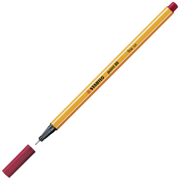 STABILO point 88 - rouge bordeaux - Carton de 10 pièces – Image 2