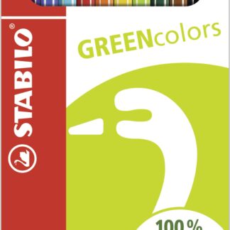 Etui carton x 12 STABILO GREENcolors