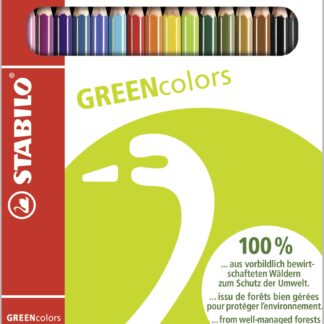 Etui carton x 18 STABILO GREENcolors - Carton de 12 pièces