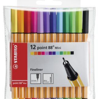Pochette x 12 STABILO point 88 Mini