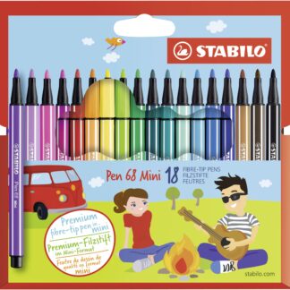 Etui carton x 18 STABILO Pen 68 Mini - Carton de 10 pièces