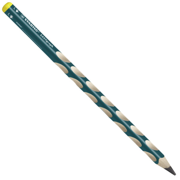 STABILO EASYgraph HB gaucher - bleu ardoise - Carton de 6 pièces