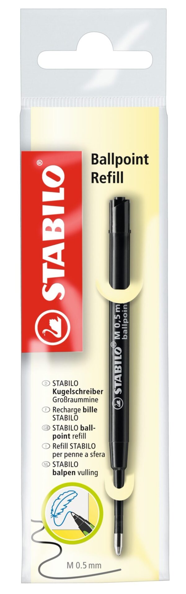 Ecopack x 1 recharge stylo-bille STABILO - noir