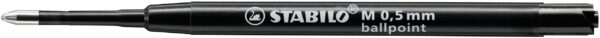 Blister x 2 recharges stylo-bille STABILO - noir - Carton de 10 pièces – Image 2