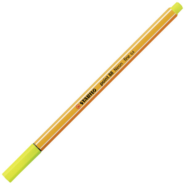 STABILO point 88 - jaune fluo - Carton de 10 pièces