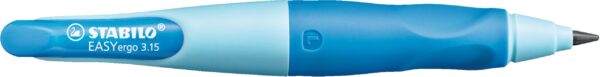 Blister x 1 STABILO EASYergo 3.15 gaucher + 1 taille-crayon - bleu - Carton de 3 pièces – Image 2