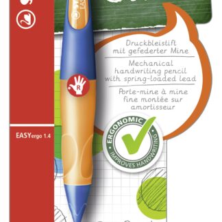 Blister x 1 STABILO EASYergo 1.4 droitier + 3 mines HB - orange/bleu