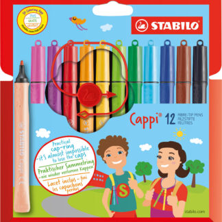 Etui carton x 12 STABILO Cappi + 1 lacet