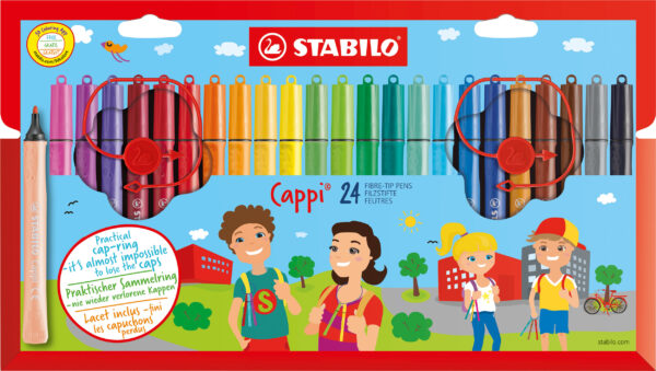 Etui carton x 24 STABILO Cappi - Carton de 6 pièces