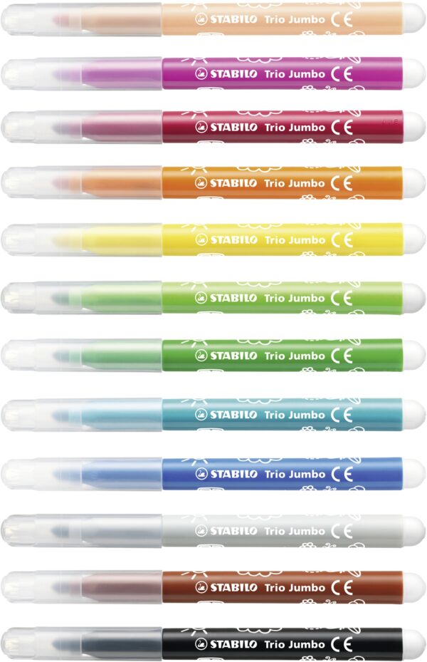 Etui carton x 12 STABILO Trio Jumbo – Image 2