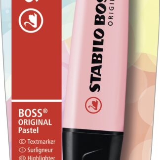Blister carton x 1 STABILO BOSS ORIGINAL Pastel - soupçon de rose