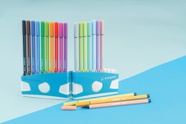 ColorParade x 20 STABILO Pen 68 boîtier turquoise - dont 10 pastel - Carton de 10 pièces – Image 3