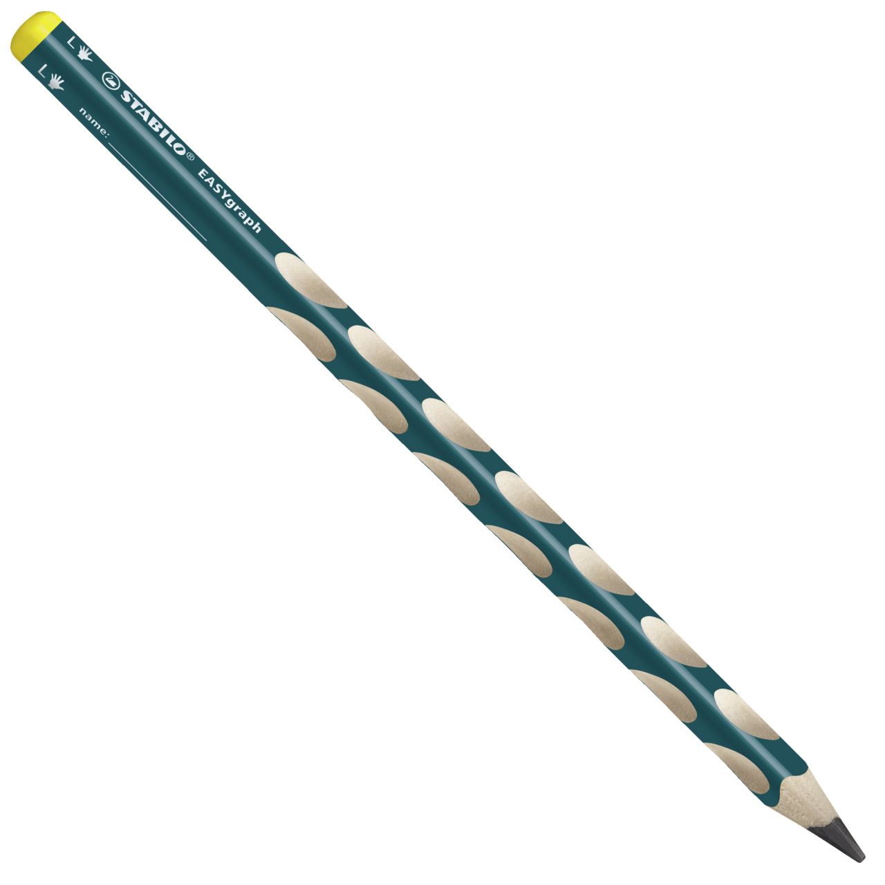 STABILO EASYgraph B gaucher - bleu ardoise - Carton de 6 pièces