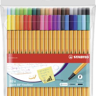 Pochette x 40 STABILO point 88 - Carton de 5 pièces