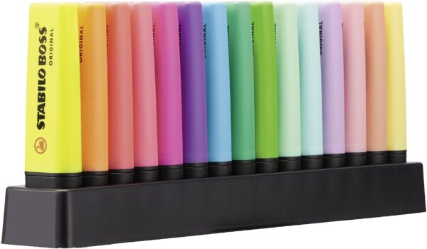 Set de bureau x 15 STABILO BOSS ORIGINAL - Carton de 5 pièces – Image 3