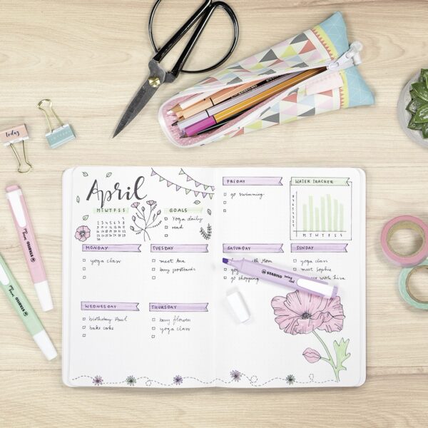 Pochette x 4 STABILO swing cool Pastel - rose+ lilas + turquoise + menthe - Carton de 5 pièces – Image 7
