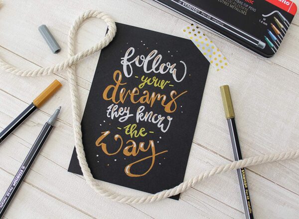 STABILO Pen 68 metallic - argent – Image 3