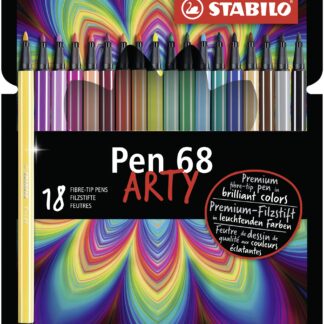 Etui carton x 18 STABILO Pen 68 ARTY