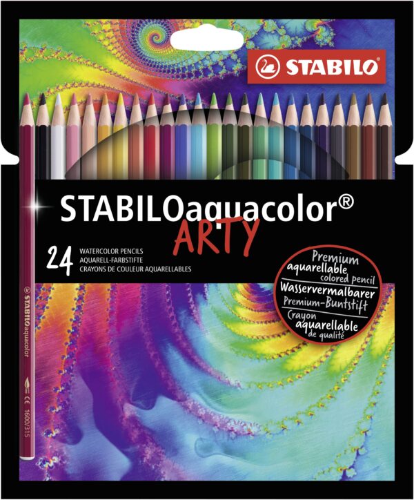 Etui carton x 24 STABILOaquacolor ARTY - Carton de 6 pièces