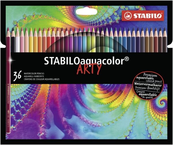 Etui carton x 36 STABILOaquacolor ARTY - Carton de 6 pièces