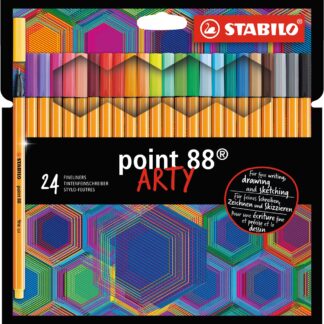 Etui carton x 24 STABILO point 88 ARTY