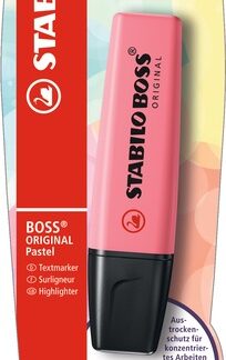 Blister carton x 1 STABILO BOSS ORIGINAL Pastel - pétale de rose