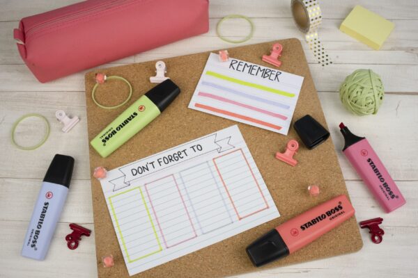 Pochette x 4 STABILO BOSS ORIGINAL Pastel - citron vert + rose + bleu + corail - Carton de 5 pièces – Image 6