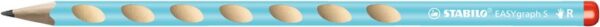 Schoolset x 2 STABILO EASYgraph S HB droitier + 1 taille-crayons EASYsharpener + 1 gomme - bleu ciel - Carton de 3 pièces – Image 2
