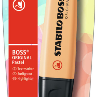 Blister carton x 1 STABILO BOSS ORIGINAL Pastel - sorbet abricot - Carton de 10 pièces