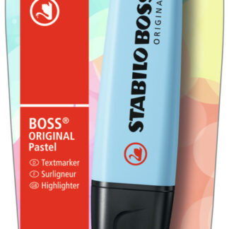 Blister carton x 1 STABILO BOSS ORIGINAL Pastel - fraicheur de bleu
