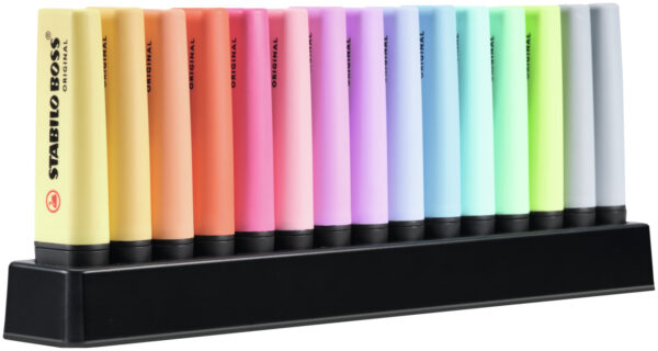 Set de bureau x 15 STABILO BOSS ORIGINAL Pastel – Image 2