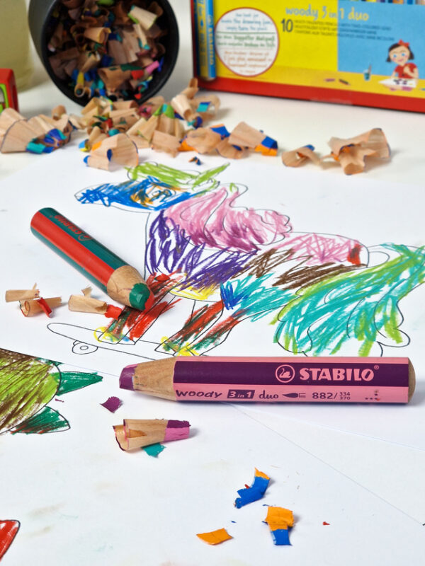 Etui carton x 6 STABILO woody 3 in 1 duo + 1 taille-crayon – Image 7