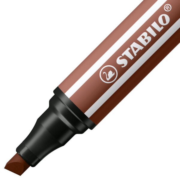 STABILO Pen 68 MAX - marron chocolat - Carton de 5 pièces – Image 2