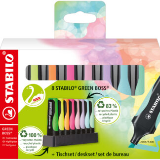 Set de bureau x 8 STABILO GREEN BOSS
