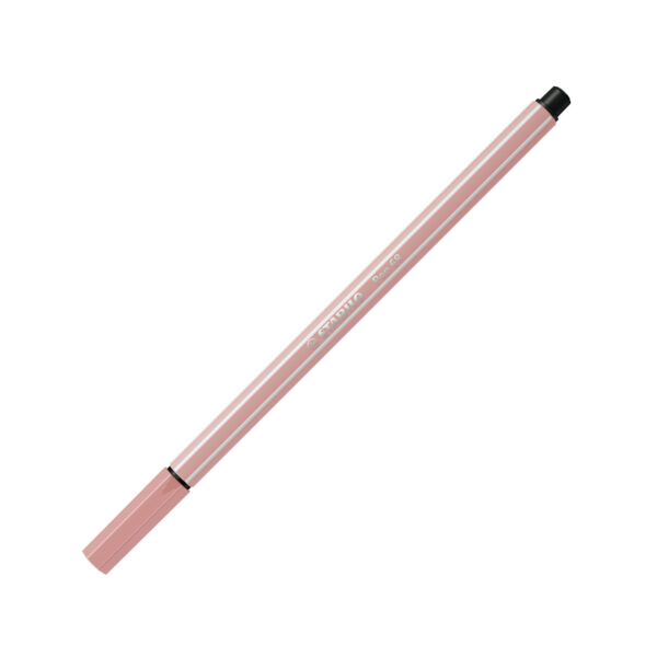 STABILO Pen 68 - rose poudré - Carton de 10 pièces